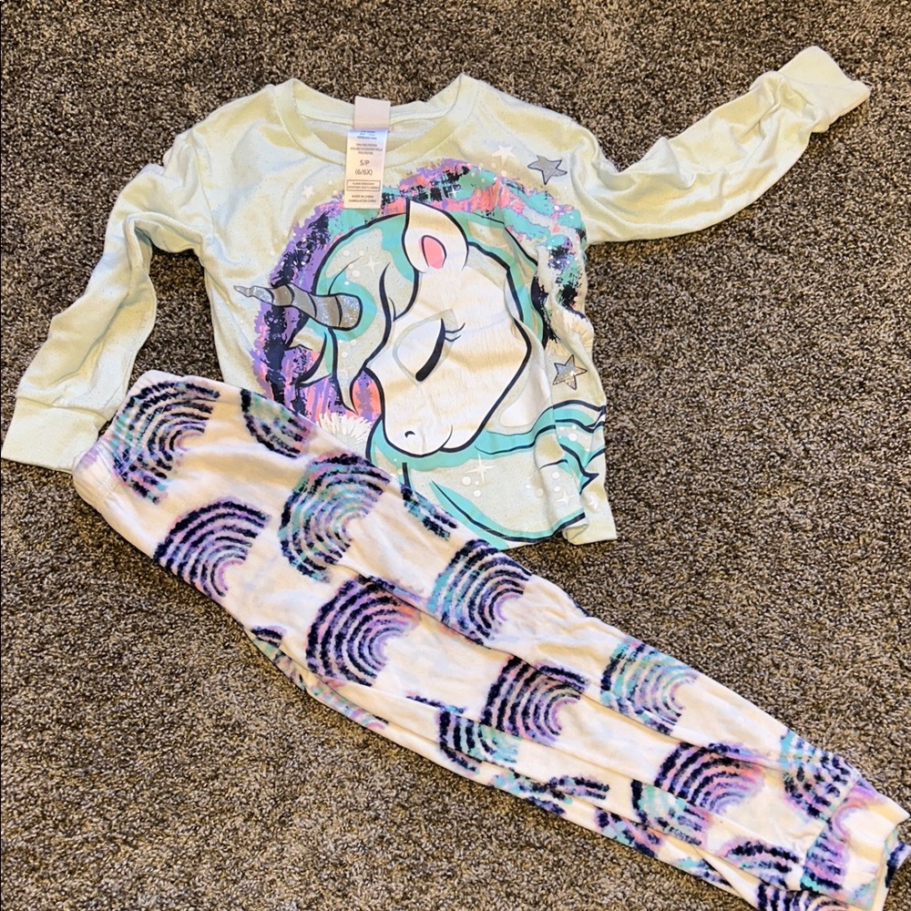 Dreamy Unicorn Kids Pajama Set - Pastel